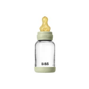 BIBS Baby Glass Bottle Set 240ml Latex - Ivory