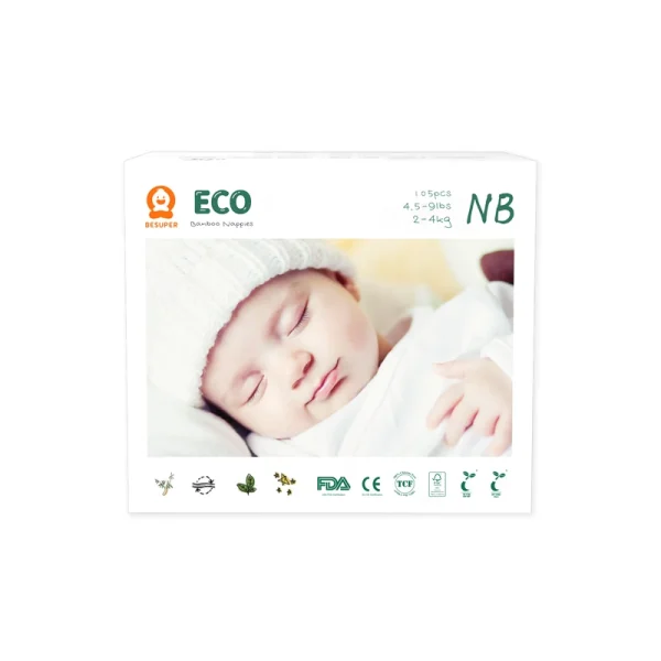 BeSuper ECO Bamboo Pelene NB (2-4 kg) 105 komada