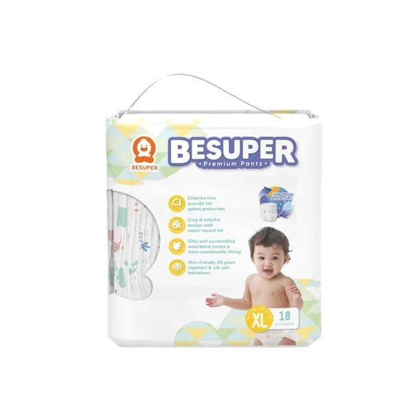 BeSuper Premium Pelene-gaćice XL (13-17 kg) 18 komada