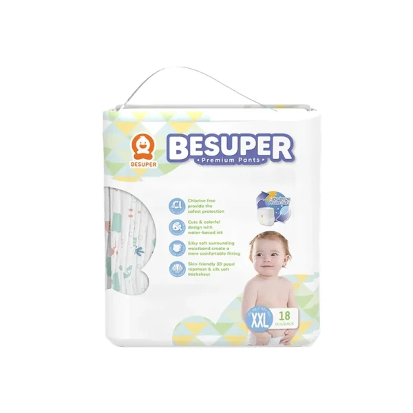 BeSuper Premium Pelene-gaćice XXL (15+ kg) 18 komada